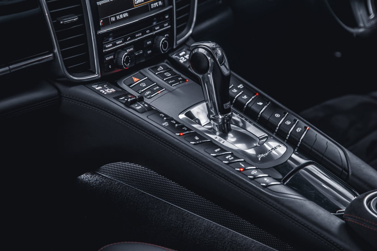 Black Car Gear Shift Lever